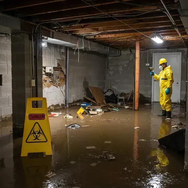 Flooded Basement Electrical Hazard in Elim, PA Property